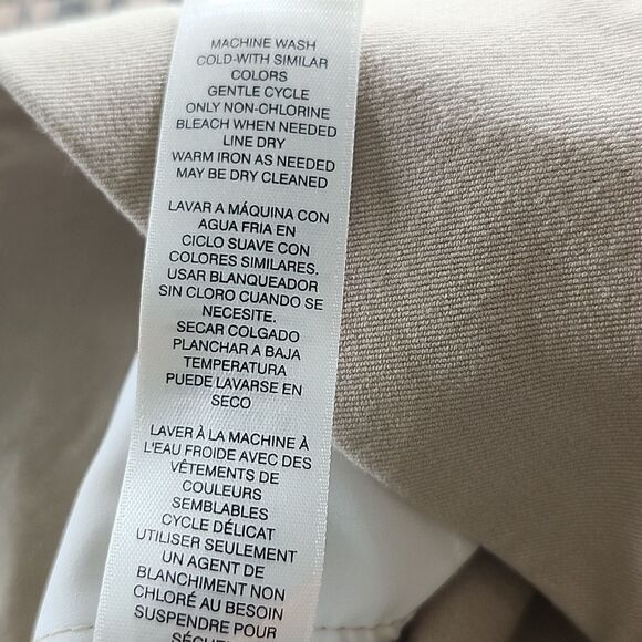 Chico's Fabulously Slimming Tan Khaki Pull On Waist Chino Pants, 8 - Picture 6 of 8